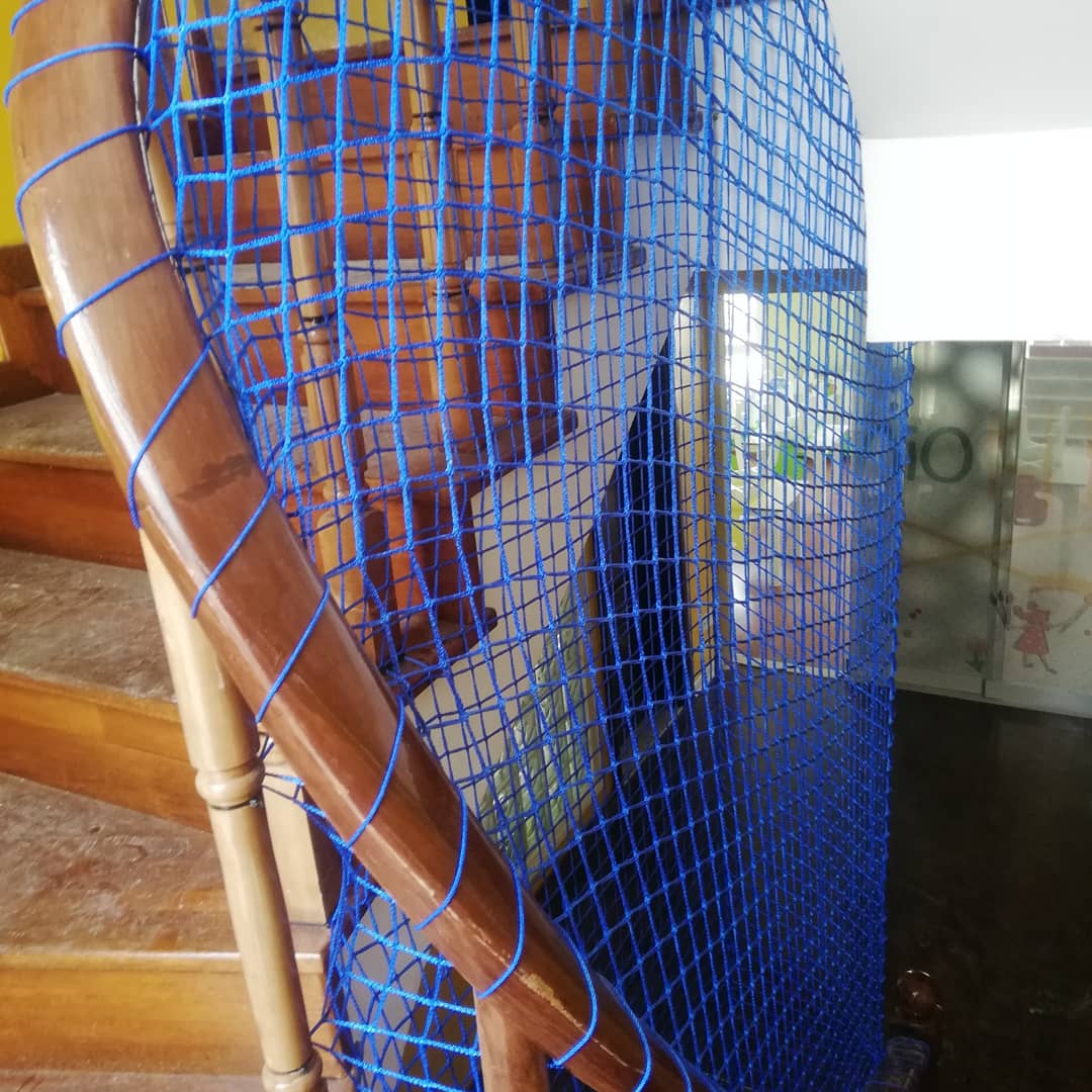 MERDİVEN FİLESİ 5 X 5 CM GÖZ ARALIĞINDA 6 MM İP KALINLIĞINDA POLiAMİD BEYAZ RENK