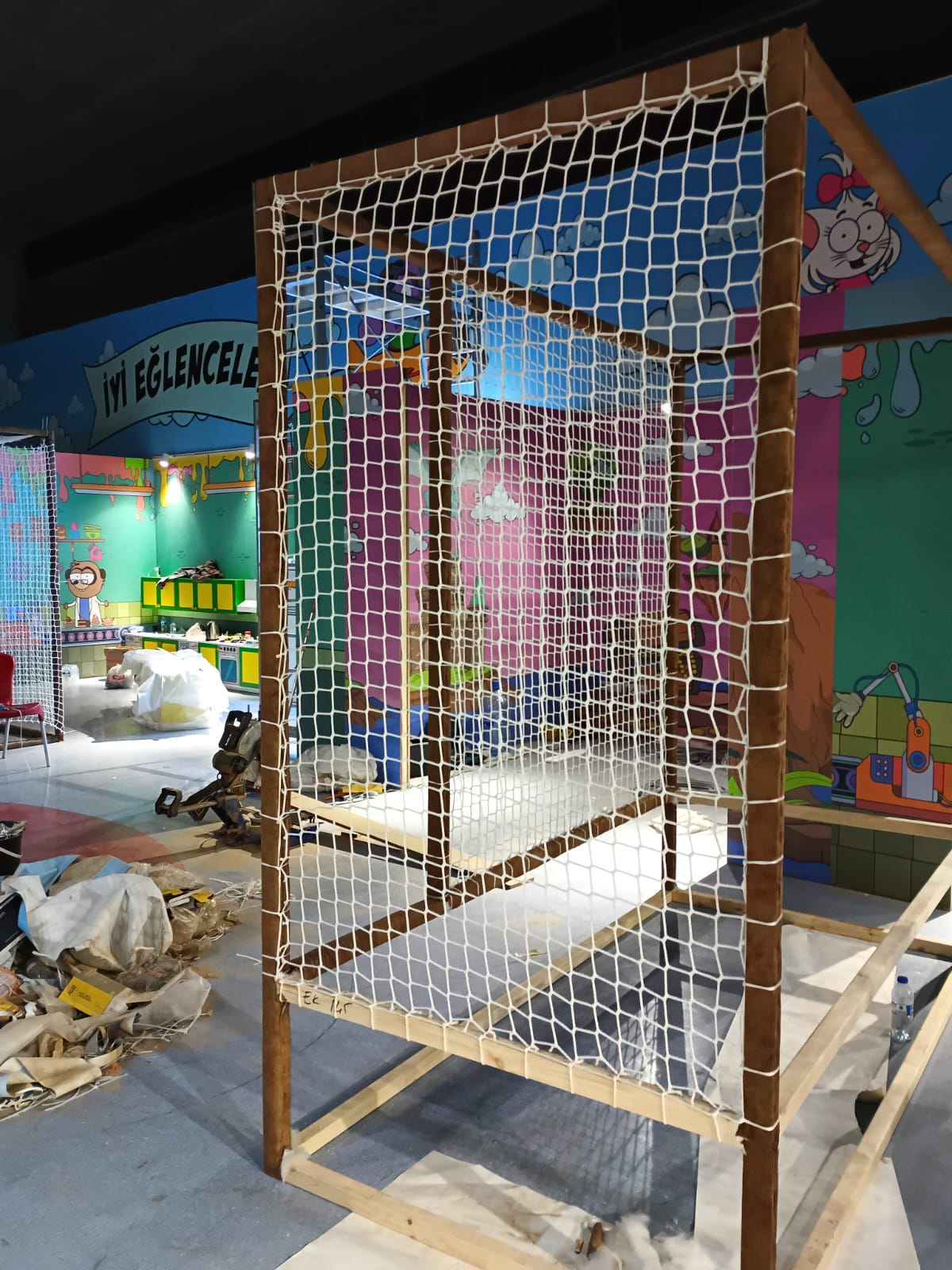 ÇOCUK OYUN PARKI FİLESİ 5 X 5 CM GÖZ AÇIKLIĞINDA 4MM İP KALINLIĞINDA POLYESTER