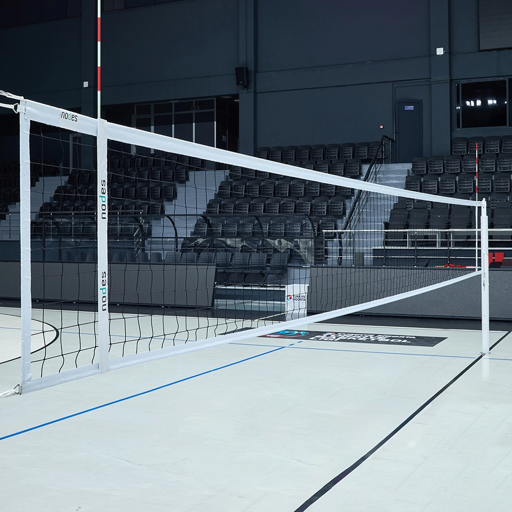 NİZAMİ MAÇ TİPİ VOLEYBOL FİLESİ 4 MM FLOŞ İP ÇELİK TEL DESTEKLİ